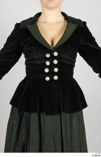  Photos Woman in Historical Dress 60 19th century Historical clothing black jacket upper body 0001.jpg